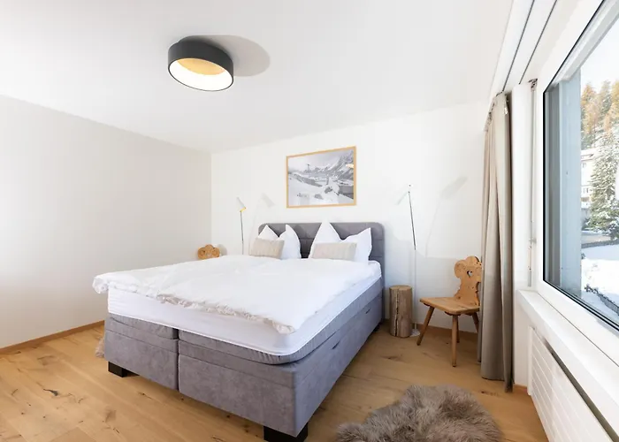 Modern Crossing Facing Piz Rosatsch Saint-Moritz