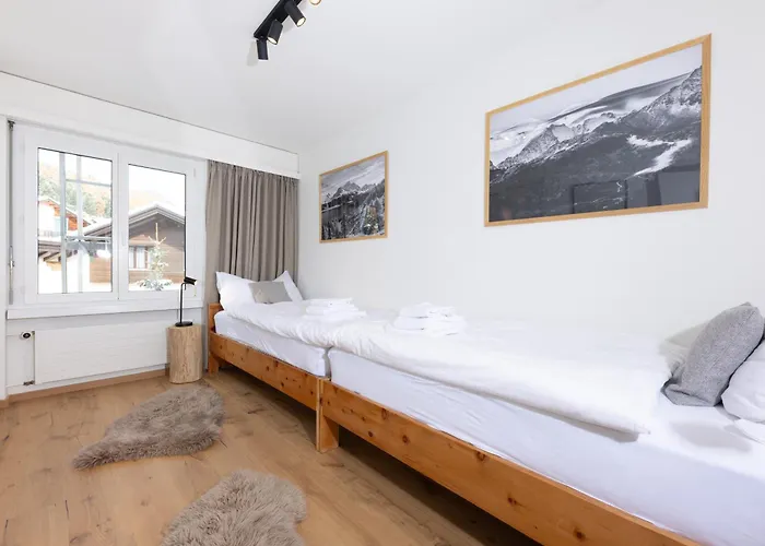 Modern Crossing Facing Piz Rosatsch Saint-Moritz