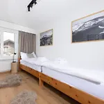 Modern Crossing Facing Piz Rosatsch Sankt Moritz